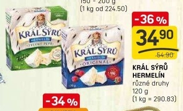 Sýr Hermelín Král sýrů