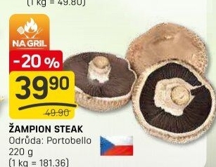 Žampiony Portobello