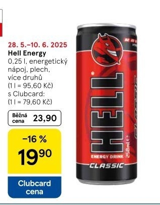 Energetický nápoj Hell