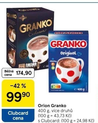 Instantní kakao Granko Orion