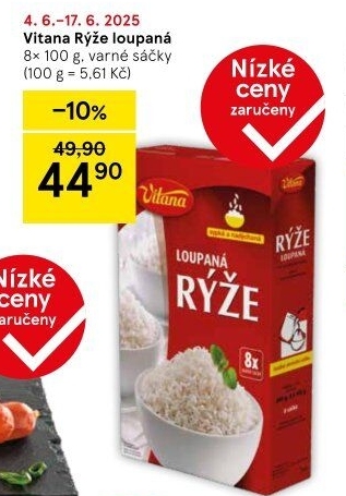 Rýže loupaná dlouhozrnná Vitana