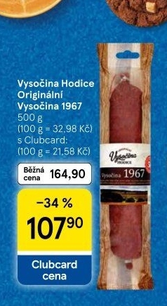 Salám Vysočina 1967 Vysočina Hodice