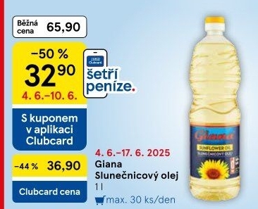 Slunečnicový olej Giana