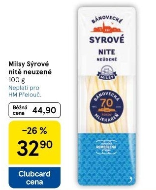 Sýrové nitě Bánovecké Milsy