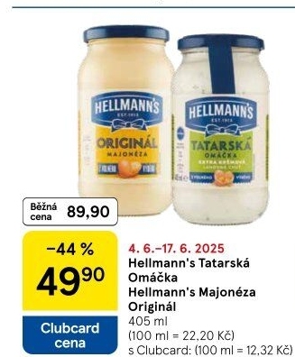 Tatarská omáčka Hellmann'