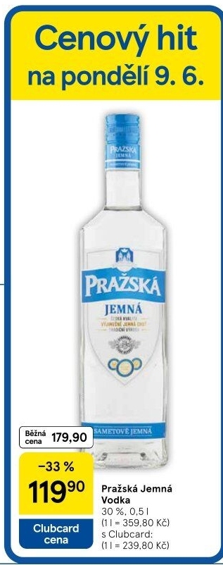 Vodka Jemná Pražská