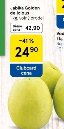 Jablka Golden Delicious