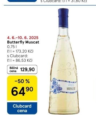 Víno Muscat Butterfly Albastrele Wines S.R.L.