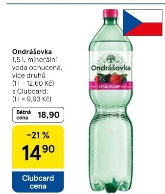 Voda ochucená Ondrášovka