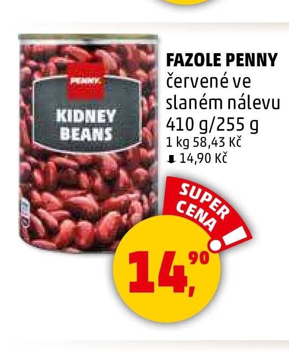 Fazole Penny červené