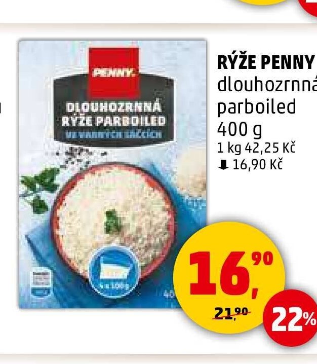 Rýže Penny dlouhozrnná parboiled