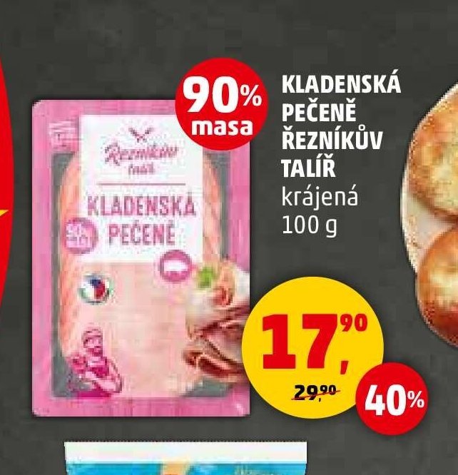 Kladenská pečeně Řezníkův talíř krájená 100 g