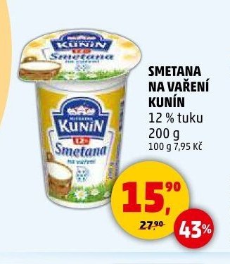 SMETANA NA VAŘENÍ KUNÍN 200 g