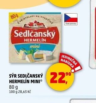 SÝR SEDLČANSKÝ HERMELÍN MINI 80 g
