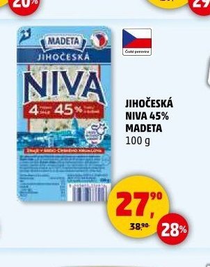 JIHOČESKÁ NIVA 45% MADETA 100 g