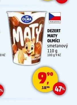 DEZERT MATY OLMÍCI smetanový 110 g
