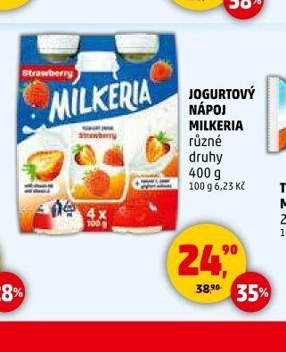 JOGURTOVÝ NÁPOJ MILKERIA různé druhy 400 g