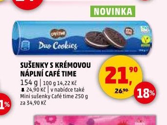 Sušenky s krémovou náplní Café Time