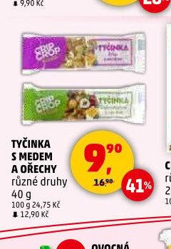 TYČINKA S MEDEM A OŘECHY
