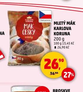 MLETÝ MÁK KARLOVA KORUNA