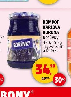 KOMPOT KARLOVA KORUNA borůvky