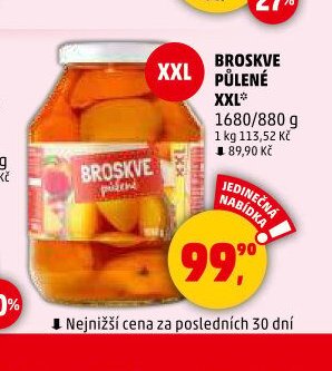 BROSKVE PŮLENÉ XXL*