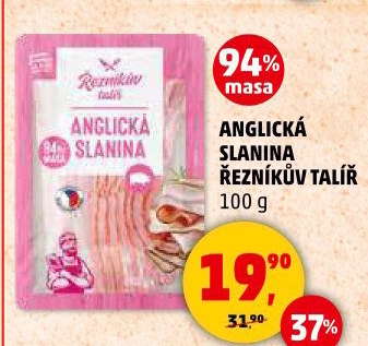 Anglická slanina Řezníkův talíř