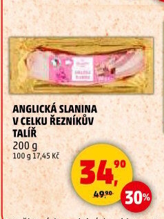 Anglická slanina Řezníkův talíř