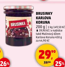 Brusinky Karlova Koruna