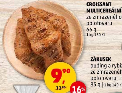 Croissant multicereální