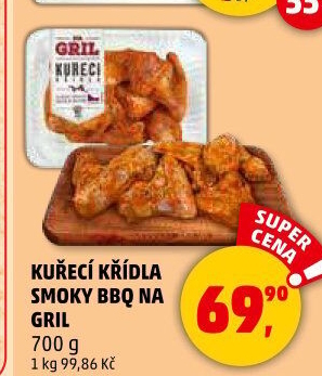 Kuřecí křídla marinovaná Na gril Penny