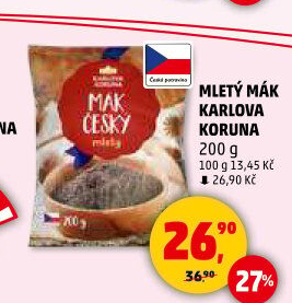 Mák mletý Karlova Koruna