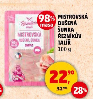 Mistrovská dušená šunka Řezníkův talíř