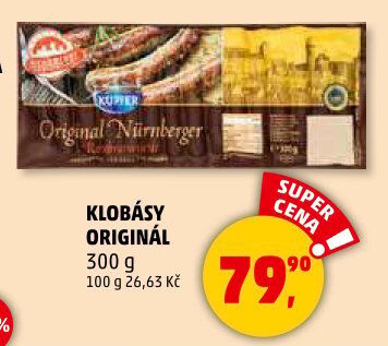 Norimberská klobása original Kupfer