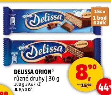 Oplatky celomáčené Delissa Orion