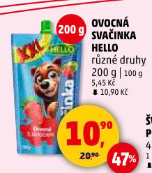 Ovocná kapsička Hello