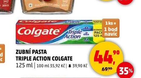 Pasta na zuby Triple Action Colgate