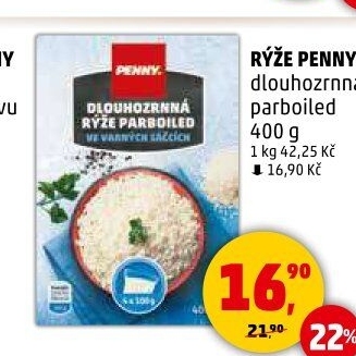 Rýže dlouhozrnná parboiled Penny