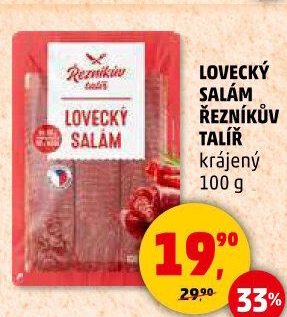 Salám lovecký Řezníkův talíř