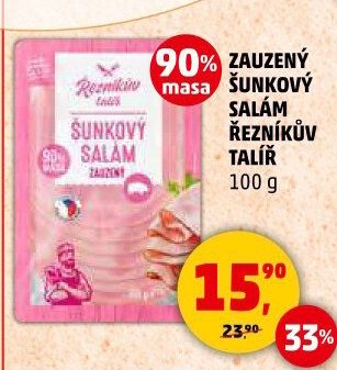 Salám šunkový zauzený Řezníkův talíř