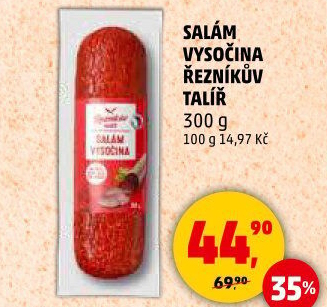 Salám Vysočina Řezníkův talíř