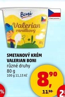 Smetanový krém Valerian Boni