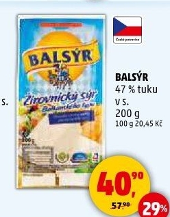 Sýr Balsýr Mlékárna Žirovnice