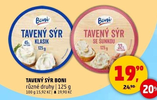 Sýr tavený Boni