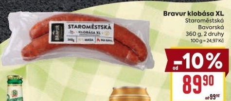 Bavorská klobása Bravur