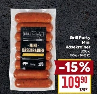 Mini Käsekrainer Grill Party