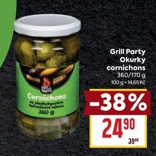 Okurky Cornichons Grill Party