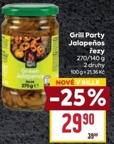 Papričky Jalapenos Grill Party