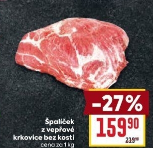 Špalíček z vepřové krkovice bez kosti