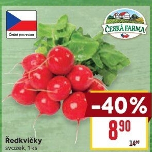 Ředkvičky svazek Česká farma